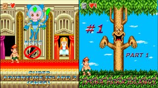 1Super Adventure Island 2 SNESPart 1PokaPoka Island [upl. by Rebmit]