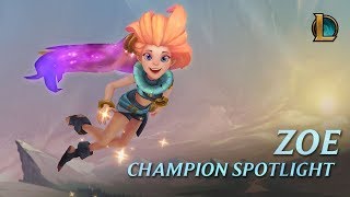 Zoe Champion Spotlight  Gameplay  League of Legends [upl. by Senalda]