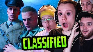 CLASSIFIED INTRO CUTSCENE REACTION AT TREYARCH BO4 ZOMBIES [upl. by Bevvy]