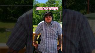 Wheelchair Pushups  Daily Workout Routine  Quadriplegic Vlog quadriplegic spinalcordinjury [upl. by Eirruc]