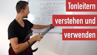 E Gitarre lernen für Anfänger  So setzt du Tonleitern ein und verstehst die Theorie dahinter [upl. by Lynnworth536]