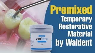 Premixed Temporary Restorative Material by Waldent  Waldent DenTemp [upl. by Amsden]