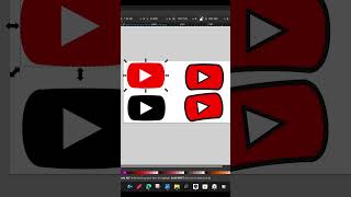 Youtube logo design with Inkscape [upl. by Slaohcin]