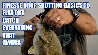 FINESSE DROPSHOTTING BASICS TO FLAT OUT CATCH EVERYTHING THAT SWIMS [upl. by Harneen]