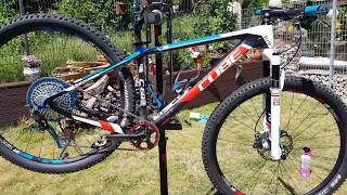 Cube Elite C68 Race XTR 2x11 to 1x11 with Garbaruk lightweight Parts [upl. by Adriana]