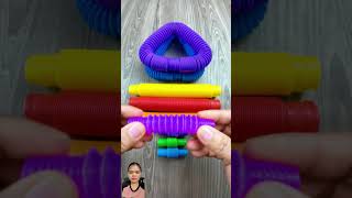 Relaxing Voicing and color changing of pop tube asmr creative satisfyingrelaxing voicings [upl. by Hsetirp806]