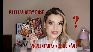 Resenha Paleta Ruby rose [upl. by Aika338]