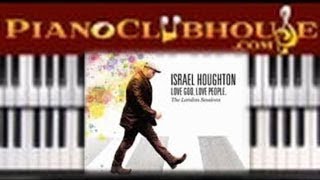 🎹 How to play quotHOSANNA BE LIFTED HIGHERquot by Israel Houghton easy piano tutorial lesson free [upl. by Melgar]