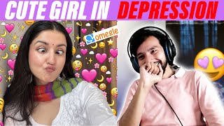 CUTE GIRL IN DEPRESSION  OMEGLE VIDEO  OMETV VIDEO  OMEGLE GIRLS  OME TV GIRLS  UPADHYAY AKASH [upl. by Andaira214]