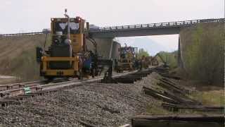 Alaska railroad Ties this is how they replace them [upl. by Downey]