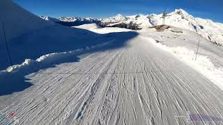 Val Cenis  piste sanglier et bleue du lac [upl. by Nemaj866]