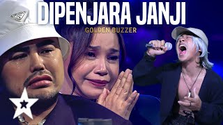 Indosias Got Talent 2023 The jury cries hearing Andrian extraordinary voice on the world big stage [upl. by Eihcra]