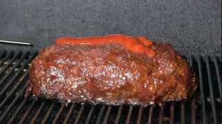 SmokingPitcom  Yoshidas Meatloaf slow cooked to perfection on a Yoder YS640 smoker  Canon XA10 [upl. by Eyssej]