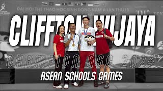 Highlight Game Cliffton Wijaya Di ASEAN School Games 2024 Da Nang Vietnam [upl. by Inaniel]