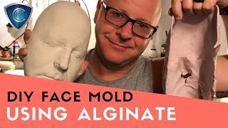 DIY Face Cast and Mold using alginate [upl. by Alrzc]