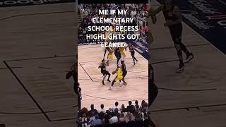 ME IF MY ELEMENTARY SCHOOL RECESS HIGHLIGHTS GOT LEAKED😤😎🏀🔥 lebronjames basketball highlights [upl. by Ylrebma]