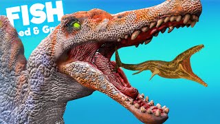 NEW SPINOSAURUS vs PREHISTORIC PROGNATHODON  Feed amp Grow Fish [upl. by Deni441]