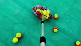 EasyRoll Fast and Efficient Tennis Ball Collectorsmalleyes smallball sportsequipment smartball [upl. by Racklin]