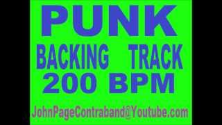 Punk Backing Drum Track 200 BPM FREE DBeat [upl. by Maible43]