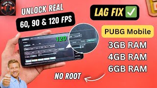 Unlock Real 60 FPS 90 FPS 120 FPS in PUBG Mobile🔥  HOW TO FIX LAG IN PUBG MOBILE ✅ [upl. by Ng]