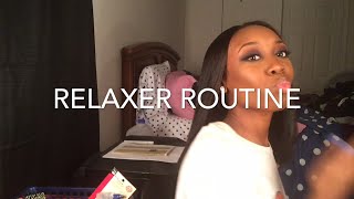 Relaxer Routine for Texlaxed Hair using Just For Me Texture Softner  K Johnson [upl. by Treiber]