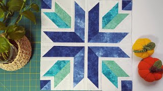 Patchwork tutorial unbelievable easy way to sew thus fantastic snow flake quilt pattern 😀💯 [upl. by Notanhoj651]