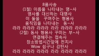 Musification Eight Parts of Speech Song 8품사송 [upl. by Bowerman]