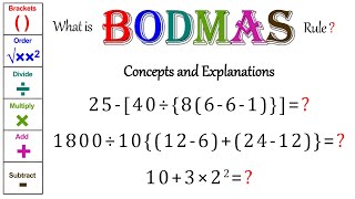 BODMAS Rule  BODMAS Questions  BODMAS Questions and Answers  BODMAS Rule math  AS Learning Point [upl. by Solohcin]