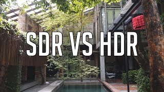 SDR vs HDR TVMonitorScreen comparison photography prespective [upl. by Ecyor]