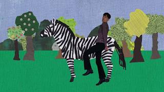 A Zebra Is A Stripy Horse by Sparkysongskids animal songcolours for childrennursery rhymes [upl. by Irotal]