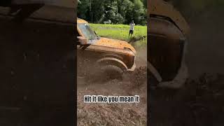 Pedal down and throttle out lol shorts ford bronco offroad mudding fun [upl. by Yssirk701]