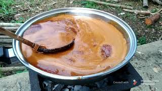 MAKING BLACKSTRAP MOLASSES AT HOME  step by step process [upl. by Angie]