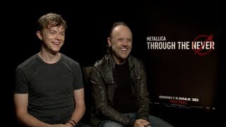 Dane DeHaan and Lars Ulrich Interview METALLICA THROUGH THE NEVER [upl. by Esylle180]