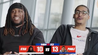 Jordan Poole and StaxMontana Have EPIC Game of NBA2K23 [upl. by Amis]