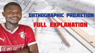 ORTHOGRAPHIC PROJECTION in  Technical drawing  Engineering drawing  Basic Technology [upl. by Schenck]