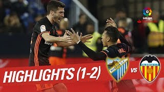 Resumen de Málaga CF vs Valencia CF 12 [upl. by Maise]