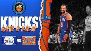 Knicks vs 76ers Game 5 RECAP  Devastating LOSS for the Knicks [upl. by Airtemed950]