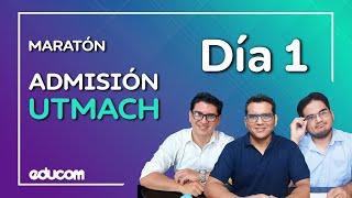 🔴Maratón Admisión UTMACH Día 1  Lógico y Numérico [upl. by Pyotr]