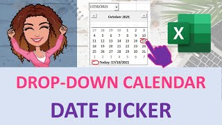 Excel date picker insert an excel date picker calendar in a cell [upl. by Brotherson]