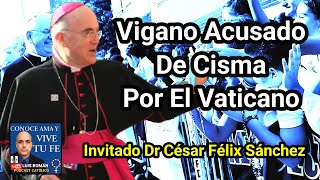 😮 El Vaticano ACUSA A VIGANO De CISMA ⚠️ ¿Será EXCOMULGADO Dr César Félix Sánchez y Luis Román [upl. by Arehc]