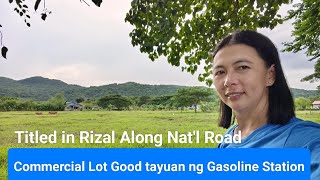 Vlog242 Farm Lot  Commercial Lot Titled for sale  Along Natl Road in Rizal [upl. by Caty]