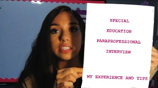 Special Education SPED Paraprofessional Interview My Experience and Tips  SPEDtacular SPEDucator [upl. by An]