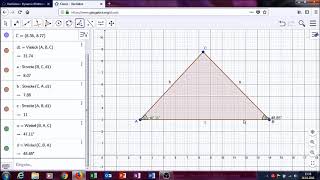 Geogebra Dreiecke1 Konstruktion und Winkelsumme [upl. by Mascia]