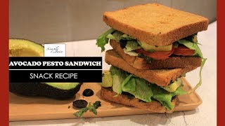 Avocado Pesto Sandwich  How To Make Sandwich Recipes  Snack Recipes  Simply Jain [upl. by Spring]