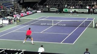 MOSELLE OPEN 2015  KENNY DE SCHEPPER VS HUGO NYS  QUALIFICATIONS [upl. by Htebharas608]