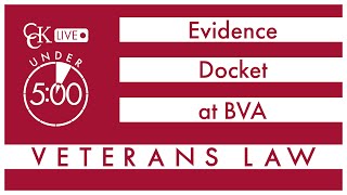 Evidence Docket at Board of Veterans Appeals BVA [upl. by Asin332]