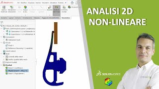 Analisi Nonlineare 2D di una guarnizione in SolidWorks Simulation [upl. by Llemar]