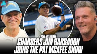 Jim Harbaugh Praises Justin Herbert amp Chargers Toughness After Week 10 Win  Pat McAfee Show [upl. by Elfrida]