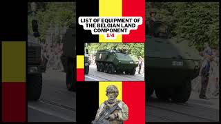 List of equipment of the Belgian Land Component 2024 military army belgium [upl. by Carie]