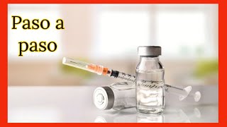 Como Preparar y diluir Medicamentos En Frasco [upl. by Onaicram]